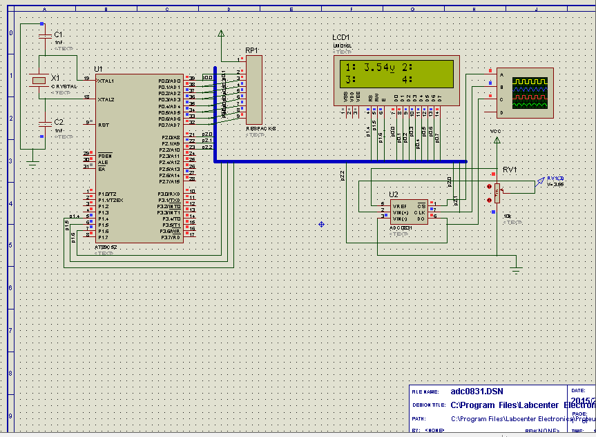 adc0831ģת ·ͼ+51Ƭ